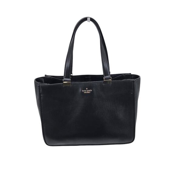 Kate Spade x Everpurse Black Frieda Over the Shoulder Tote Bag Purse Snap Close - Picture 1 of 8